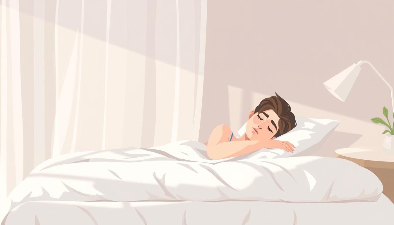 bedroom setup for sleeping after night shift